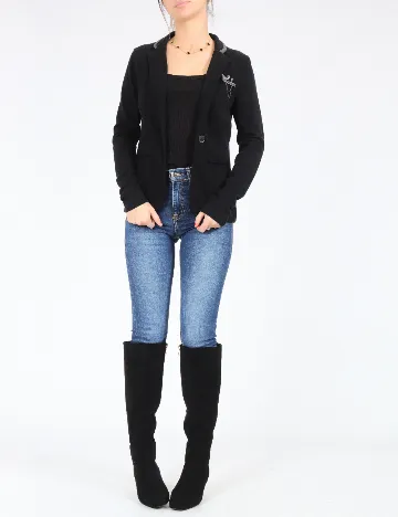 Sacou Bershka, negru Negru