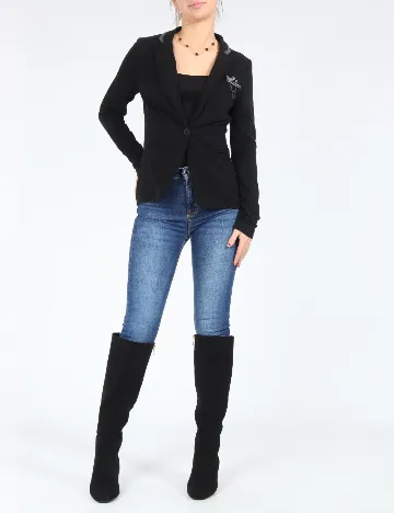 Sacou Bershka, negru Negru