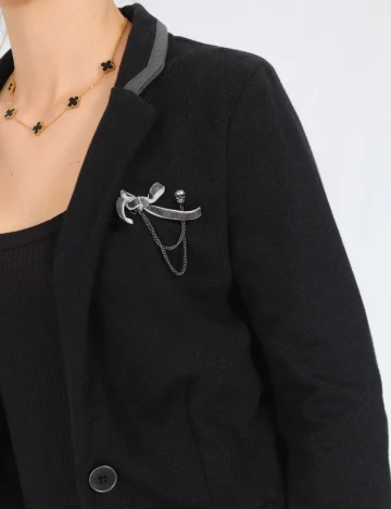 Sacou Bershka, negru Negru