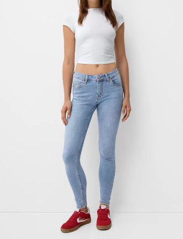Blugi Bershka, albastru