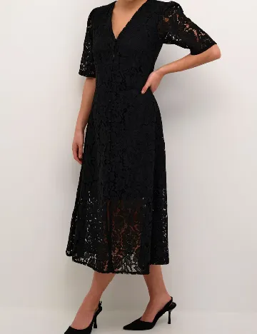 Rochie medie Kaffe, negru Negru