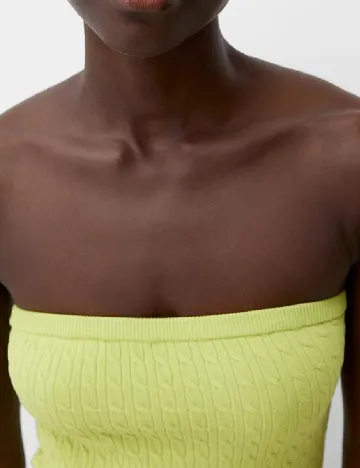 Rochie scurta Bershka, verde Verde