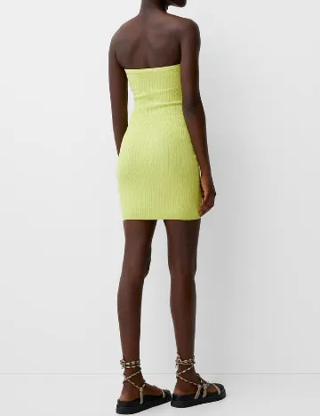 Rochie scurta Bershka, verde Verde