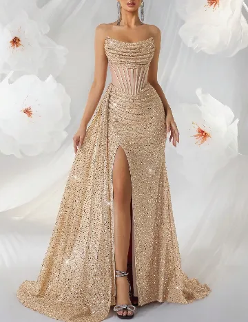 Rochie lunga SHEIN, crem Crem