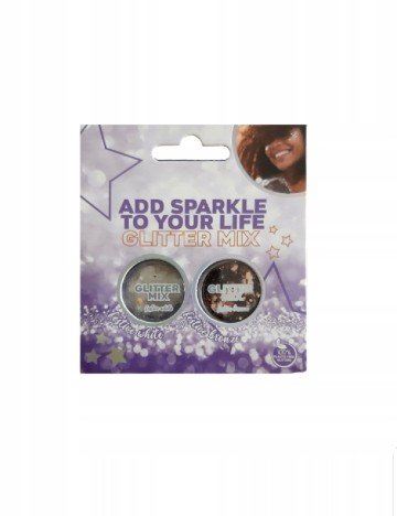 Sclipici facial Maxbrands, maro/alb