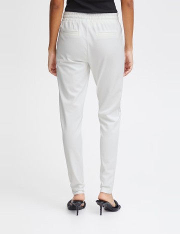 Pantaloni Ichi, alb