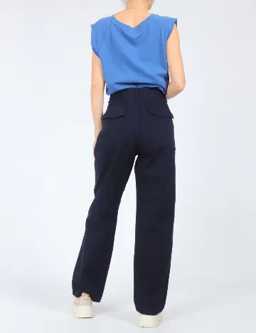 Pantaloni Zara, albastru Albastru