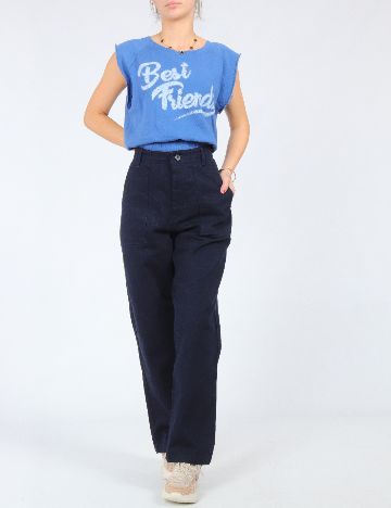 Pantaloni Zara, albastru