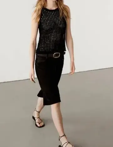 Maiou Massimo Dutti, negru Negru