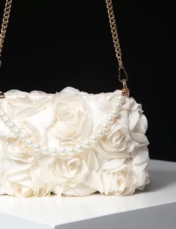 Geanta SHEIN, ecru Alb