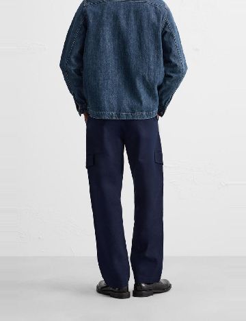 Pantaloni Zra, bleumarin