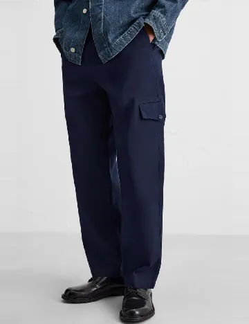 Pantaloni Zra, bleumarin Albastru