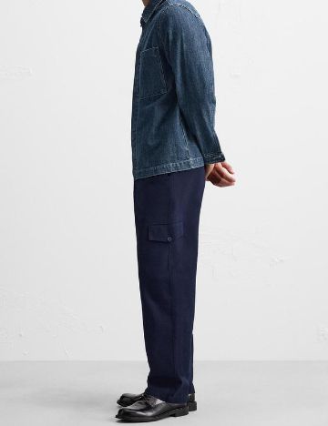 Pantaloni Zra, bleumarin
