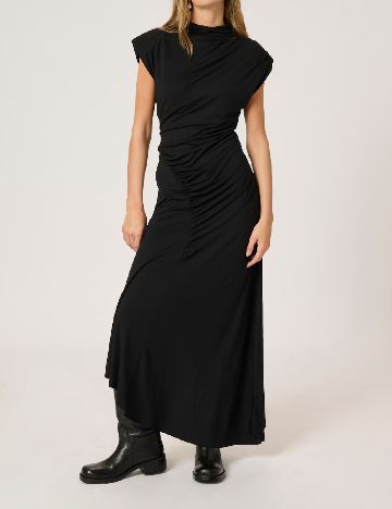 Rochie lunga My Essential Wardrobe, negru
