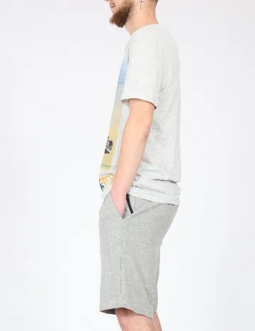 Tricou Bershka, gri Gri