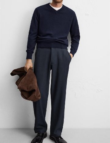 Pantaloni Zra, albastru