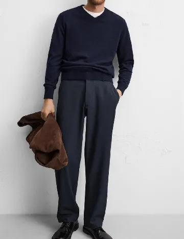 Pantaloni Zra, albastru Albastru