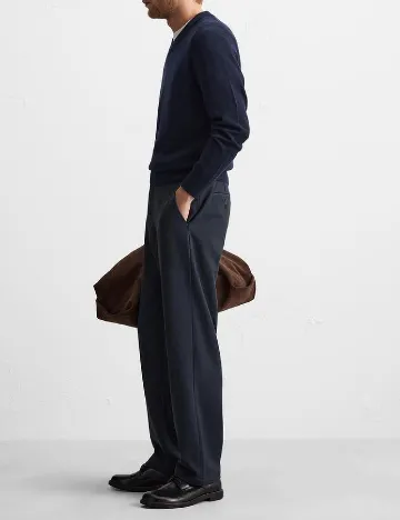 Pantaloni Zra, albastru Albastru