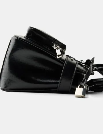 Geanta Bershka, negru Negru