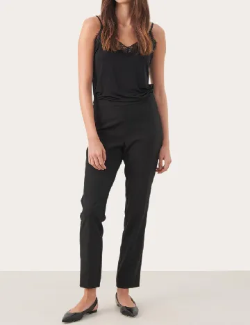 Pantaloni Part Two, negru Negru