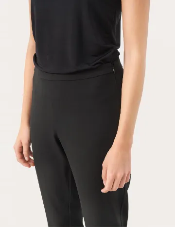 Pantaloni Part Two, negru Negru