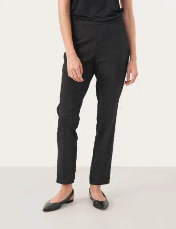 Pantaloni Part Two, negru Negru