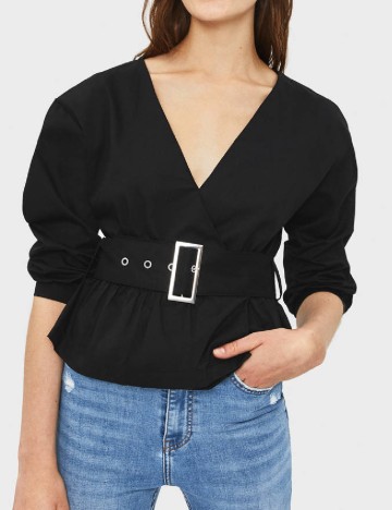 Camasa Bershka, negru