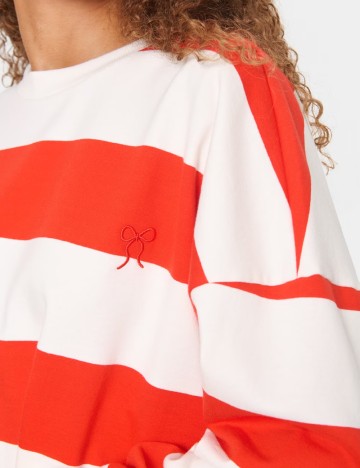 Bluza Saint Tropez, alb/rosu