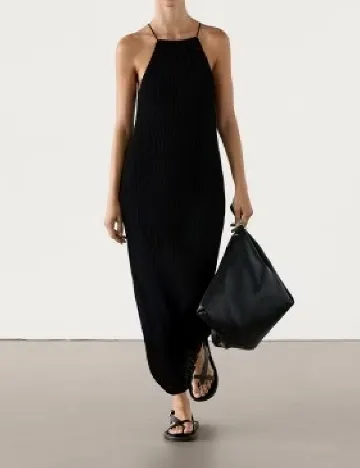 Rochie medie Massimo Dutti, negru Negru
