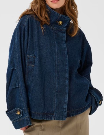 Jacheta Oversize Soaked In Luxury, albastru