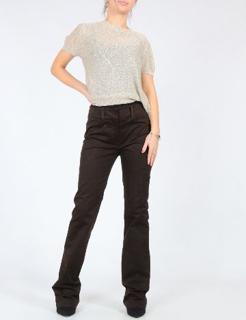 Pantaloni Zara, maro