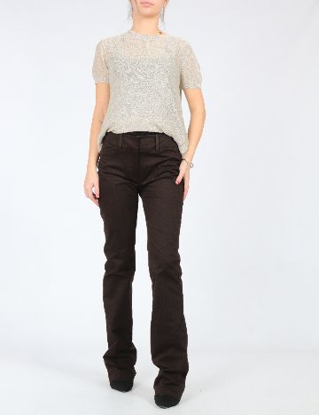 Pantaloni Zara, maro