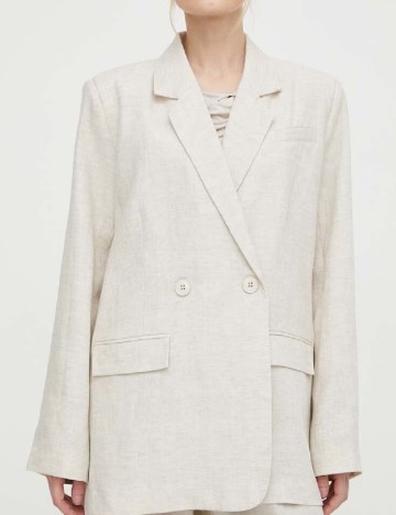 Sacou Oversize Gestuz, crem