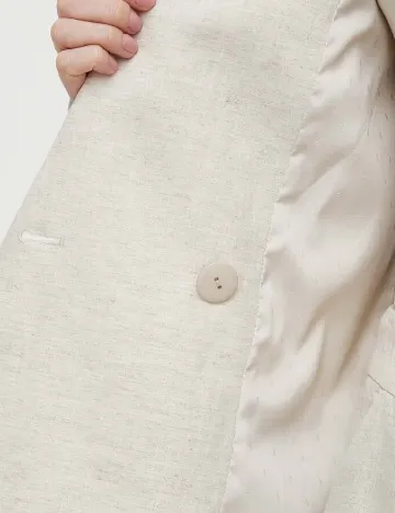 Sacou Oversize Gestuz, crem Crem