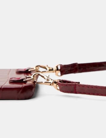 Husa pentru telefon Bershka, visiniu