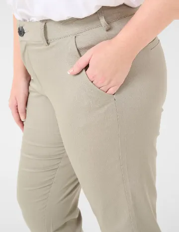 Pantaloni Kaffe Curve, bej Crem