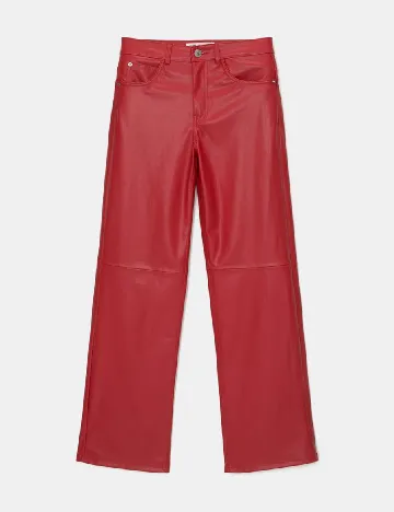 Pantaloni Pull&Bear, rosu Rosu