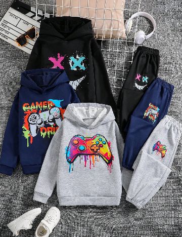 Set compleuri Shein Kids, mix culori