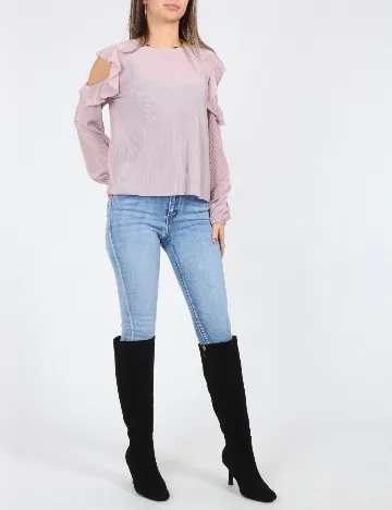 Bluza Bershka, lila Mov