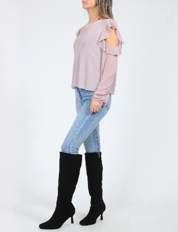 Bluza Bershka, lila Mov