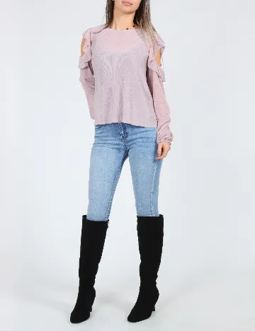 Bluza Bershka, lila Mov