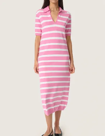 Rochie medie Soaked In Luxury, roz Roz
