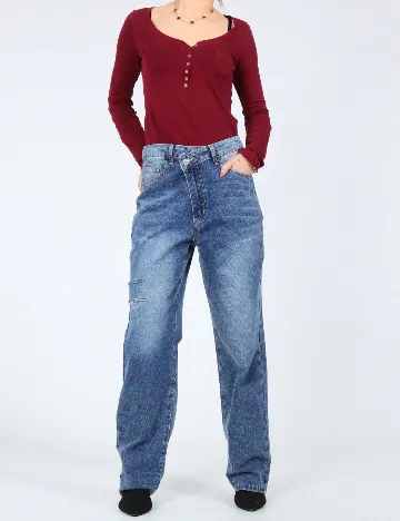 Blugi SHEIN, albastru Albastru