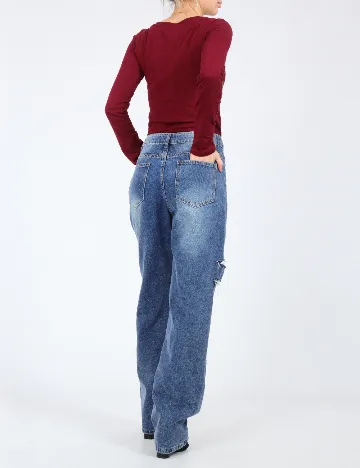 Blugi SHEIN, albastru Albastru