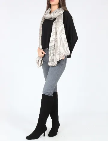 Esarfa Zara, argintiu Gri