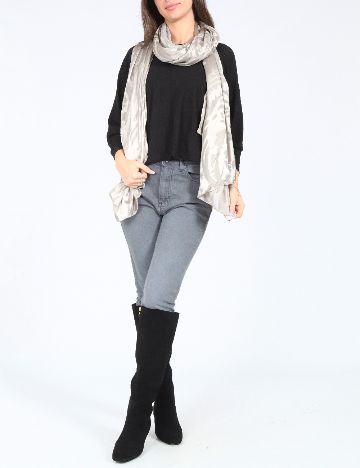 Esarfa Zara, argintiu