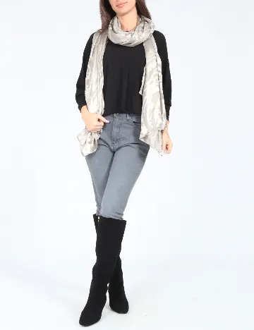 Esarfa Zara, argintiu Gri