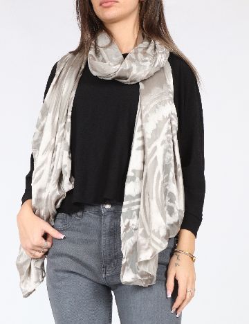 Esarfa Zara, argintiu