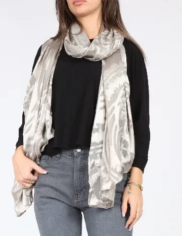 Esarfa Zara, argintiu Gri