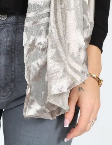 Esarfa Zara, argintiu Gri